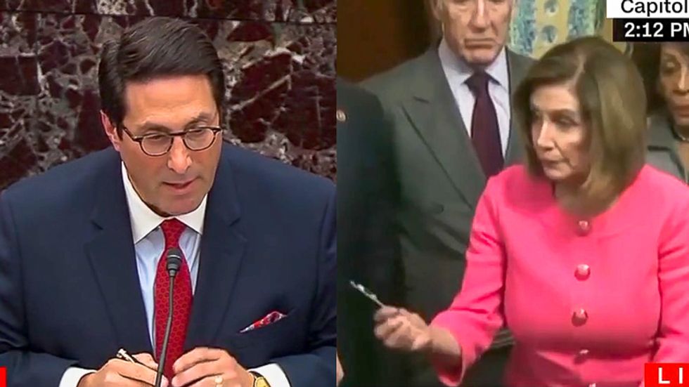 Internet chomps 'pretending lawyer' Jay Sekulow for wasting time playing video of Pelosi passing out pens