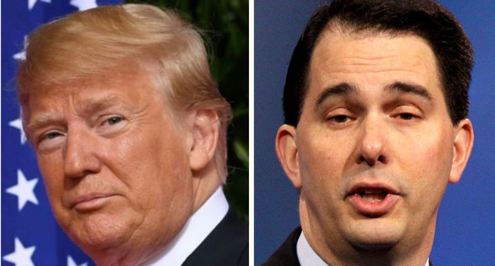 MSNBC panel predicts Gov. Scott Walker will go down in flames in November election and that Trump is responsible