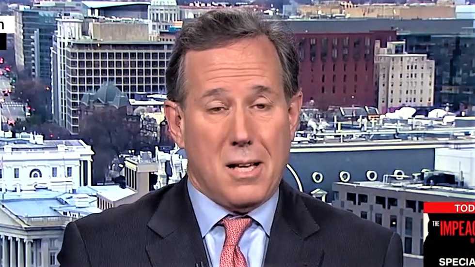GOP’s Rick Santorum clashes with CNN host after claiming Trump supported peaceful protesters