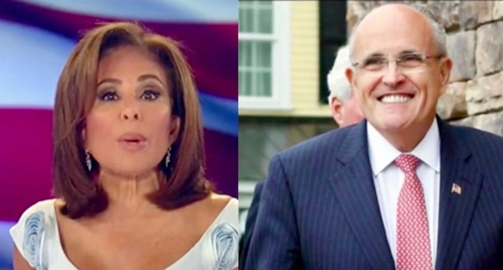 Rudy Giuliani tells Fox News host Jeanine Pirro that Michael Cohen 'tampered with' Trump tapes