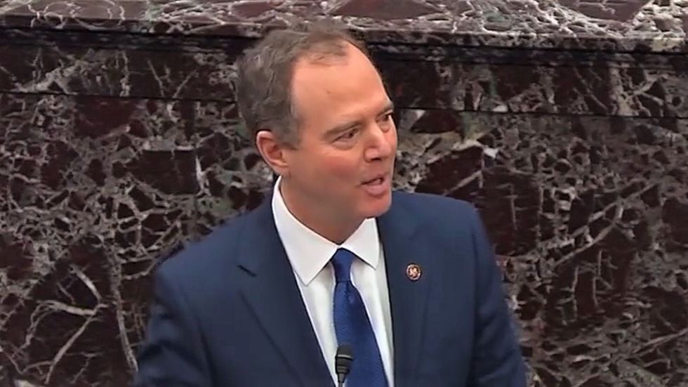 WATCH: Adam Schiff blows up Alan Dershowitz's argument and asks GOP how they'd react if Obama extorted Ukraine