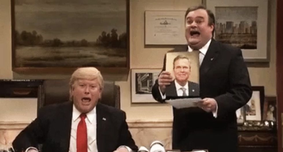 SNL's Trump and Chris Christie ponder VP candidates -- including George Zimmerman