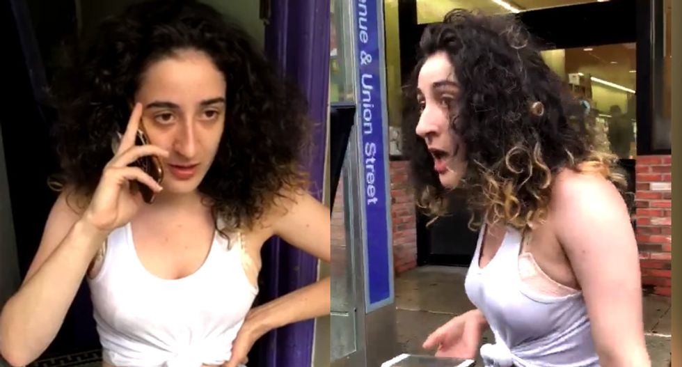 WATCH: New York woman loses it and rants to police after seeing black woman outside her door