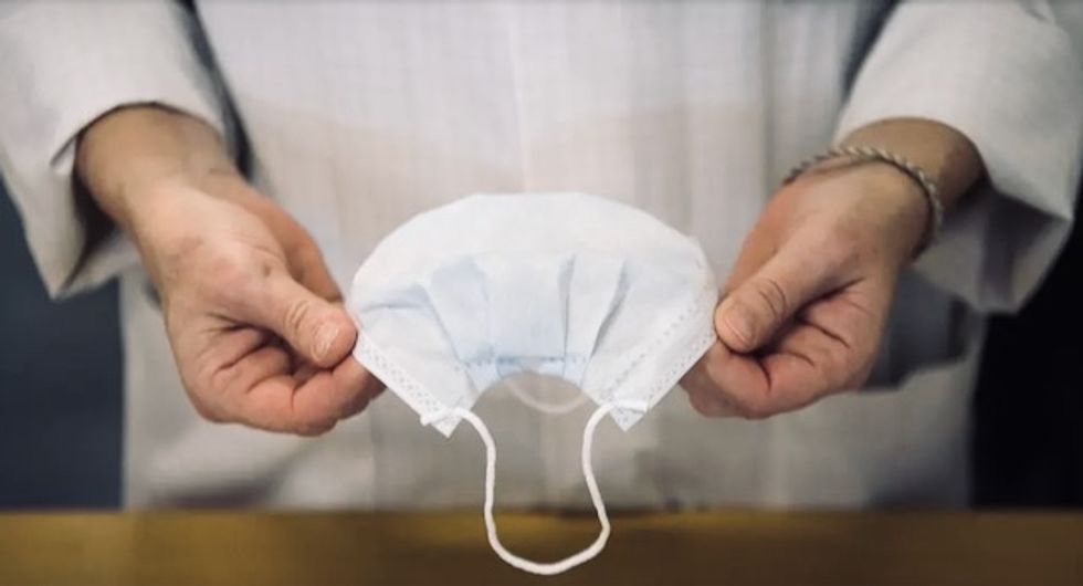 Sewing face masks goes viral in Europe