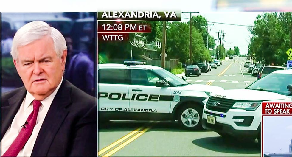WATCH: Fox host shames Newt Gingrich for blaming GOP baseball shooting on 'vulgar' Democrats