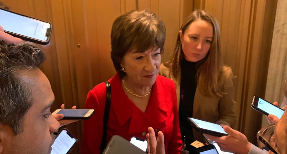 Susan Collins lashes out at reporters for tying her impeachment acquittal to Trump’s subversion of the DOJ