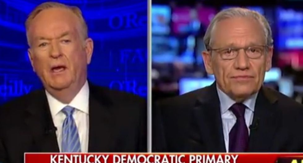Bob Woodward smacks down Bill O'Reilly's complaints over 'feminists' reporting on Trump