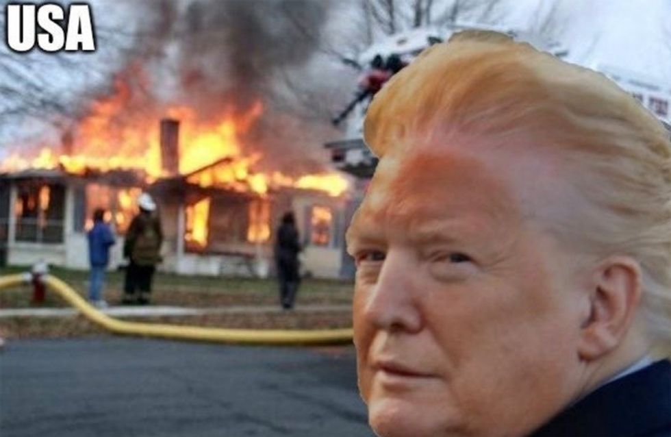 Trump buried in brutal #orangeface memes after bizarrely sharing disturbing photo of himself