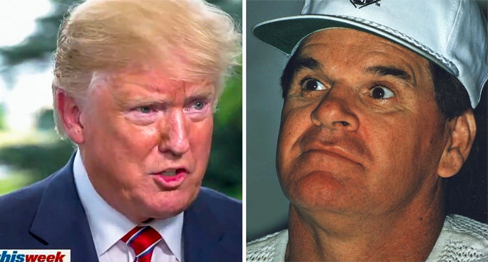 ‘Cheaters stick up for each other’: Trump roasted for complaining about Pete Rose’s lifetime ban