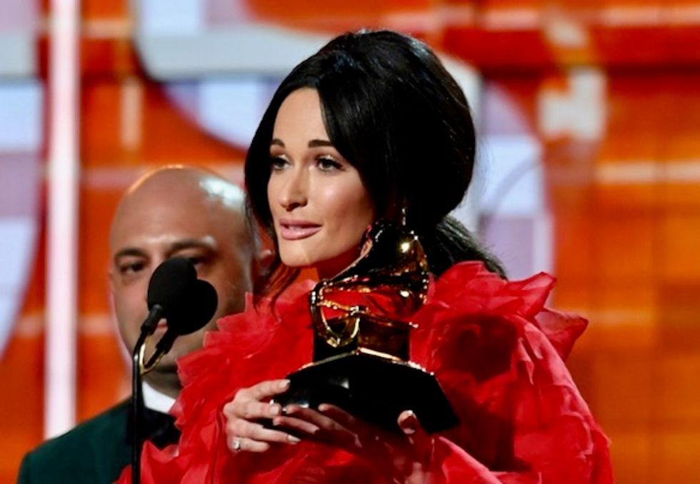 Women reign at glitzy Grammys gala that also makes rap history