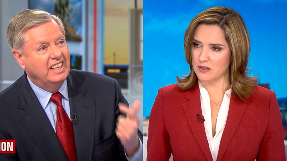 'That's retaliation': CBS host stuns Lindsey Graham as he backs Trump's firing of impeachment witnesses