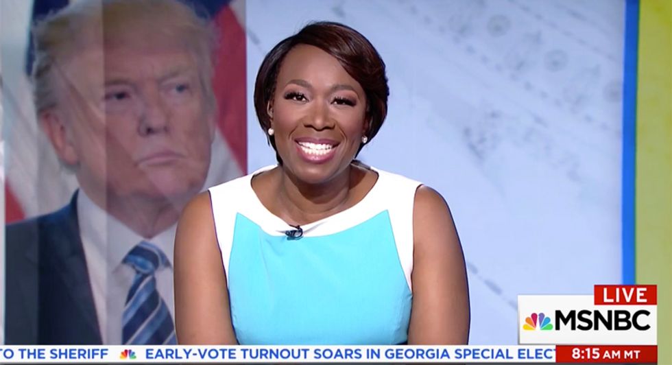 'Obsessed with Obama much?': Watch Joy Reid ridicule Trump's popularity tweet -- then burn it to the ground