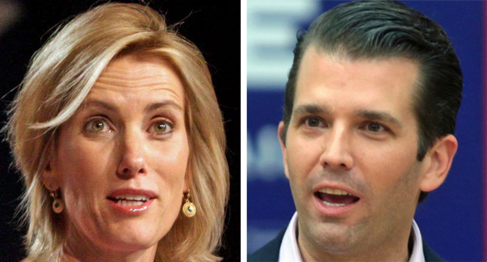 Trump Jr suddenly goes silent as Laura Ingraham questions him about Trump Tower meeting with Russians