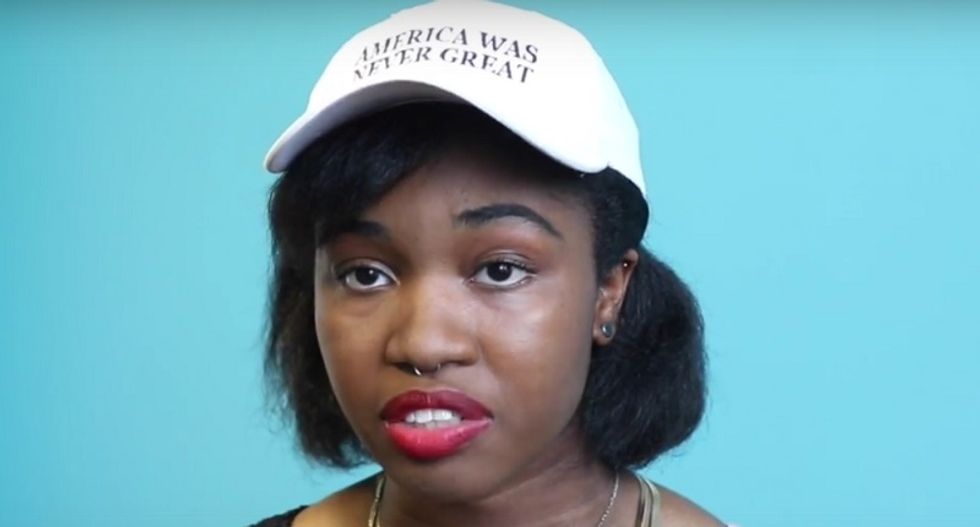Home Depot worker inundated with racist threats for trolling Trump with 'America was never great' hat