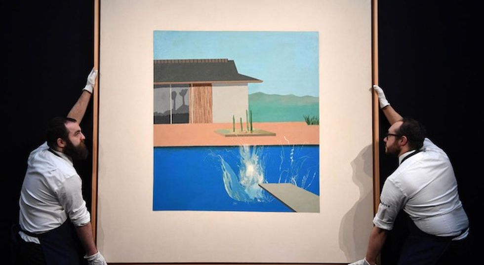 David Hockney's pop art icon "The Splash" sells for £23.1 million