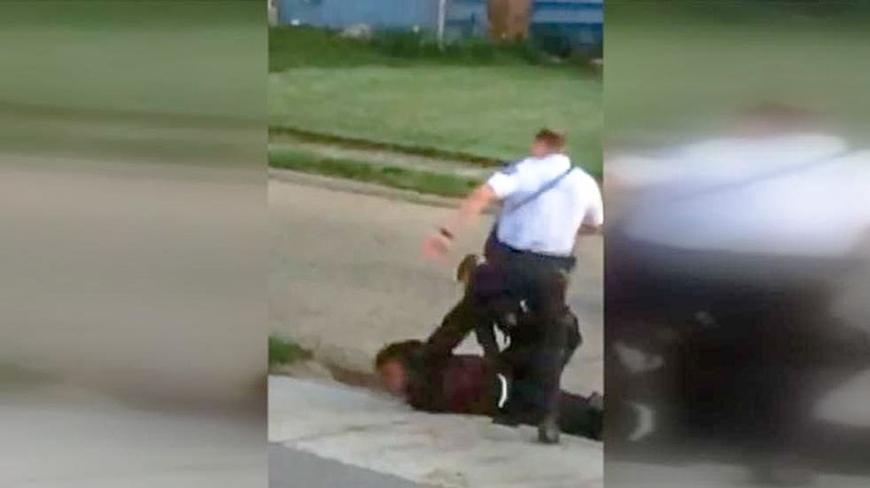 Ohio cop gets 24-hour suspension for kicking black man in head while he is laying face down on sidewalk