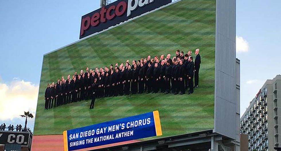San Diego Padres apologize to gay chorus after they are booed off the field during anthem fiasco