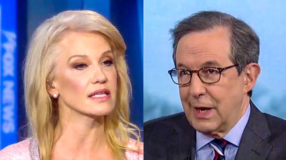 Kellyanne Conway sputters lies to Chris Wallace: Trump is victim of a 'two-tier justice system'
