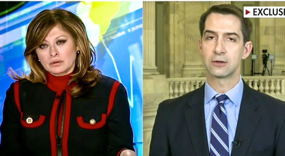 Tom Cotton hints without evidence coronavirus is Chinese biological warfare: 'Err on the side of caution'