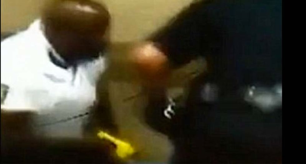 WATCH: All hell breaks loose as cops use Taser on parents at overcrowded high school graduation