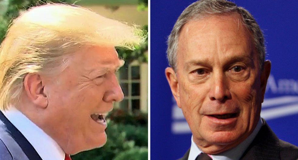 Trump ragetweets at Michael Bloomberg for sinking $100 million into Florida to defeat him