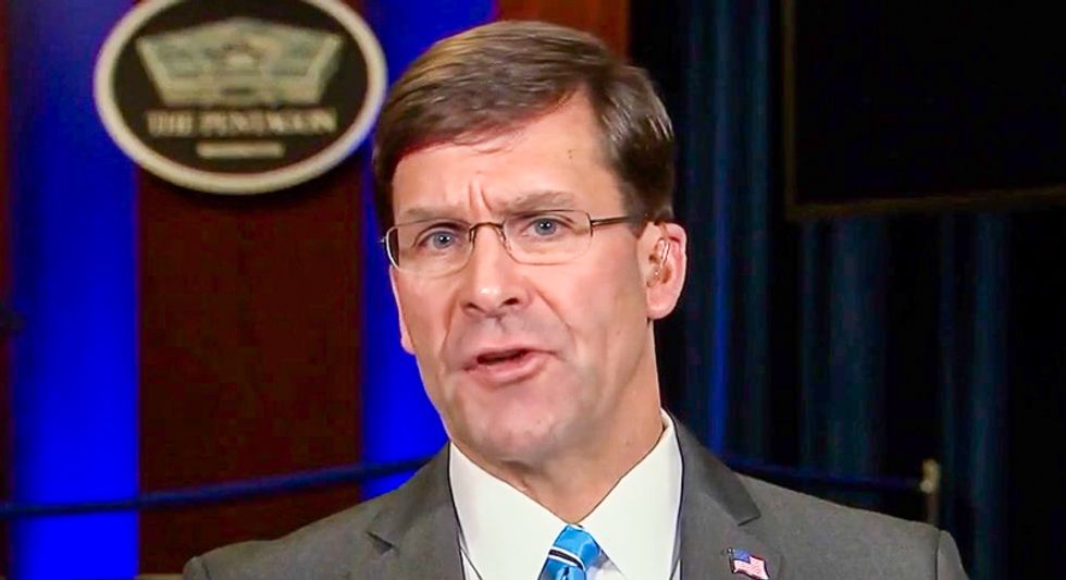 Trump's Pentagon chief ordered military to not contradict president's 'messaging' during coronavirus response