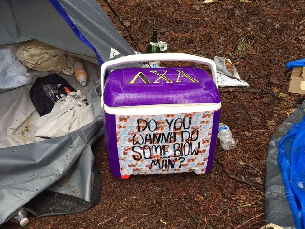 Frat bros go camping in California -- and completely trash beautiful national forest land