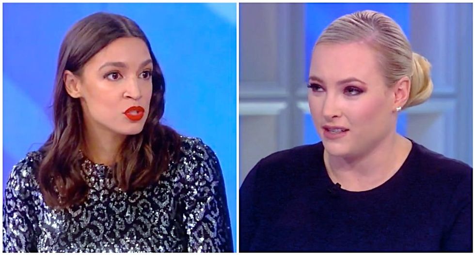 The View’s audience roars as Alexandria Ocasio-Cortez schools Meghan McCain on socialism