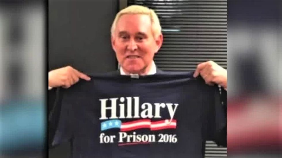 WATCH: Roger Stone greeted with 'Lock Him Up!' chants after getting sentenced to 40 months