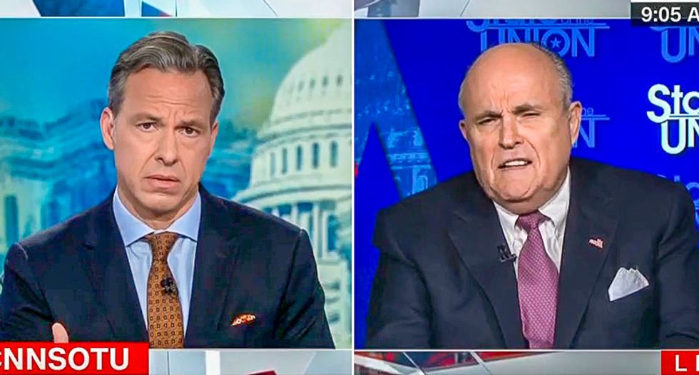 BUSTED: Jake Tapper lays bare Giuliani lies after he backtracks and says Trump never said to 'go easy' on Flynn