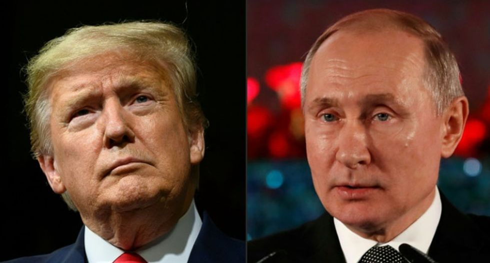 'Hoax number 7!' Irritated Trump sends out angry denials as new Russian meddling charges hit 2020 election