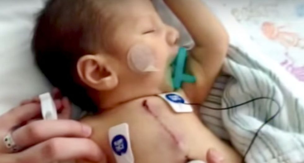 NJ mom shares 3-year-old son's $231K surgery bill in TrumpCare protest