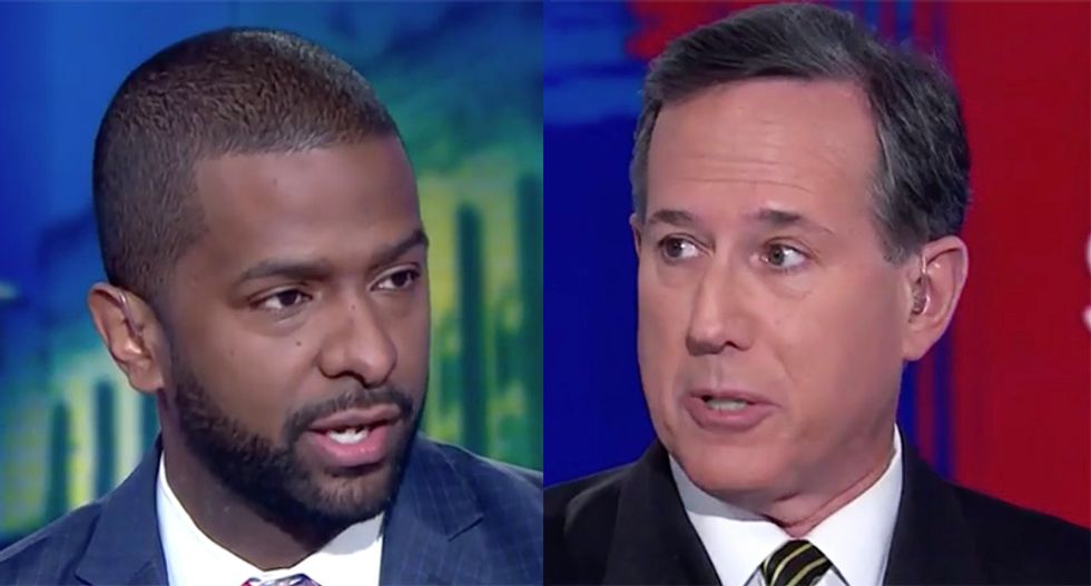 CNN's Bakari Sellers schools Rick Santorum over claim Trump is not part of the 'extreme hard right'