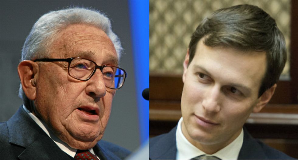 REVEALED: Jared Kushner's ties to the Kremlin began in 2016 when he met Henry Kissinger at his pro-Russia think tank