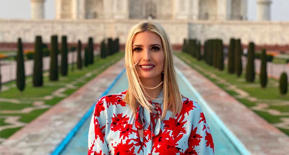 'Money hungry mannequin' Ivanka Trump buried for her taxpayer-funded 'field trip' to India with her dad