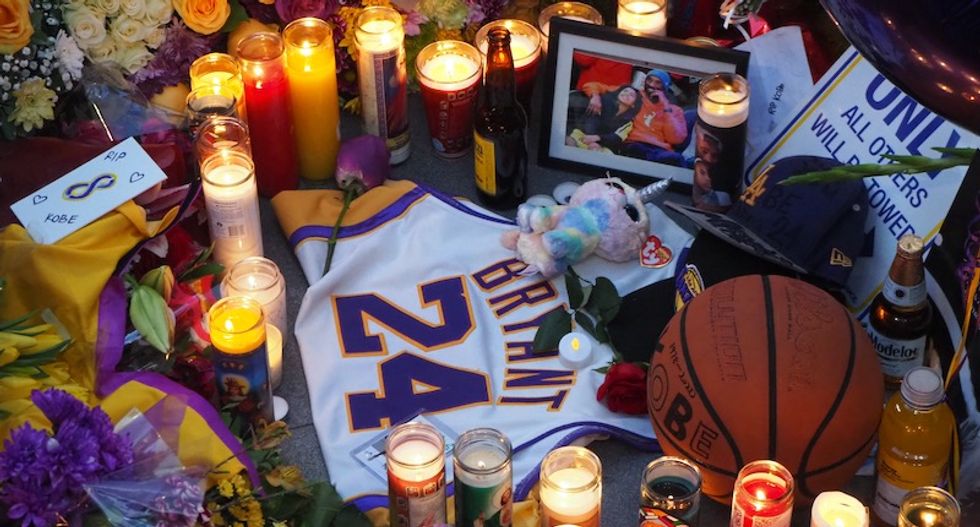 The religious mourning of 'Saint' Kobe Bryant with Staples Center memorial