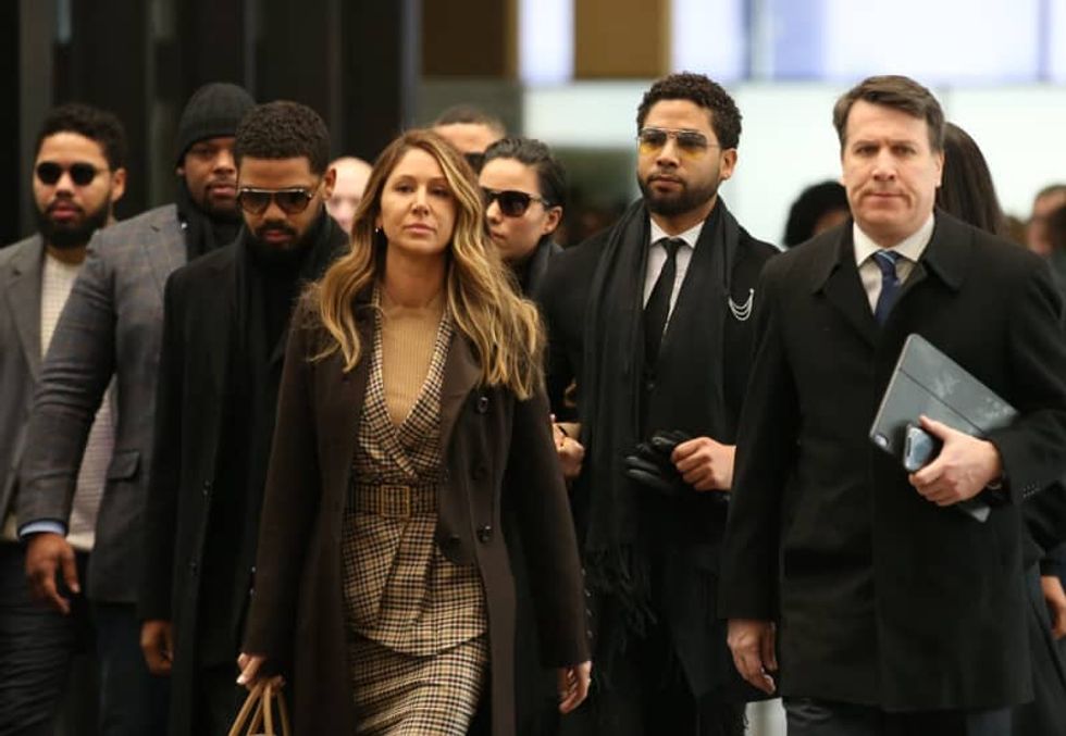 Jussie Smollett pleads not guilty to new charges in criminal court in Chicago