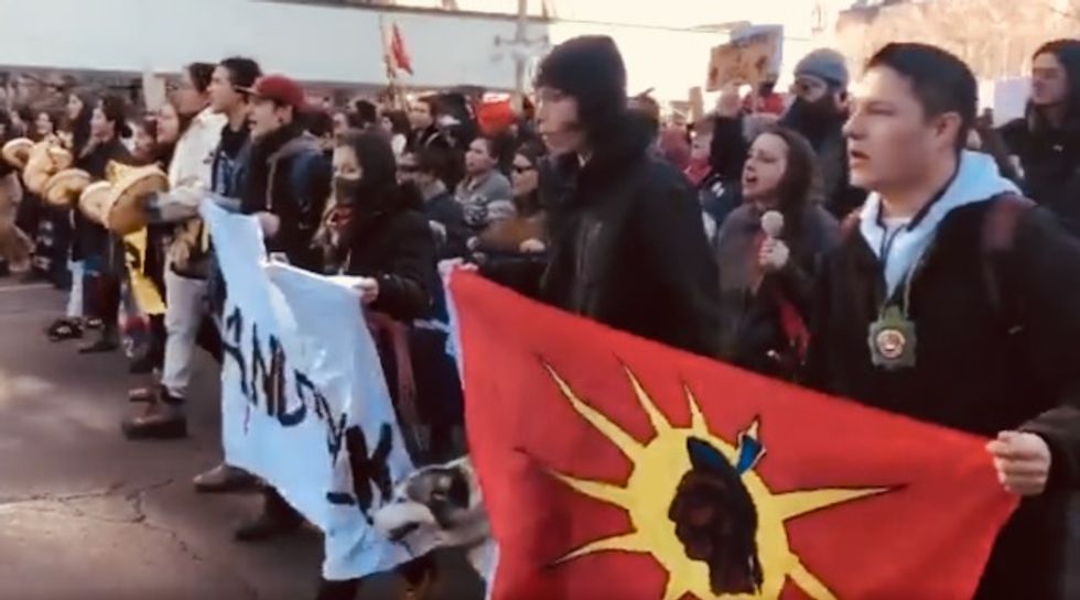 'Mohawks give a history lesson': Protesters arrested after police raid Mohawk railway camp constructed in solidarity with Wet'suwet'en