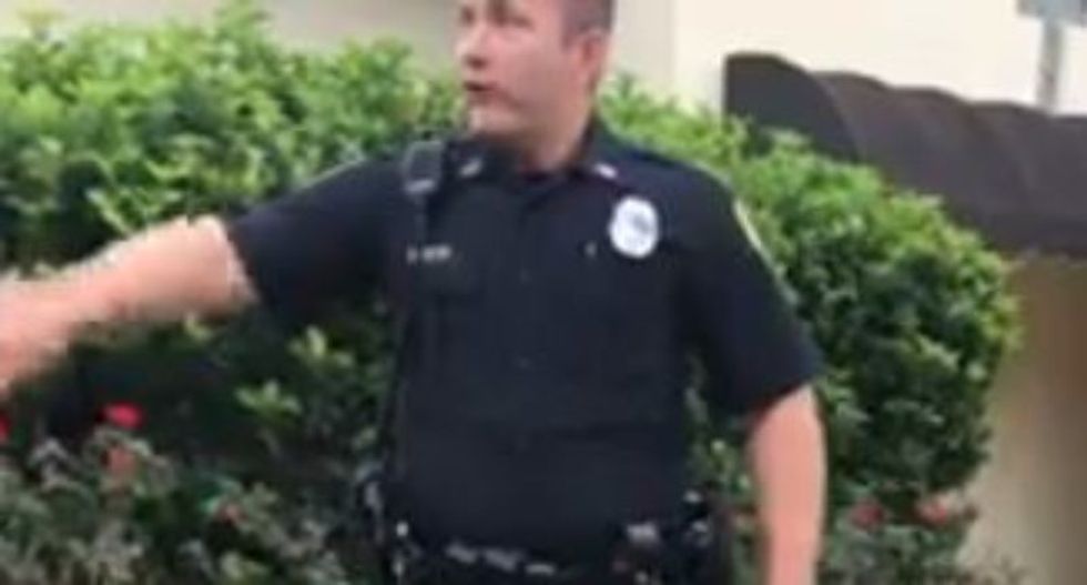 WATCH: Florida cop makes up law to ticket black man for walking without identification