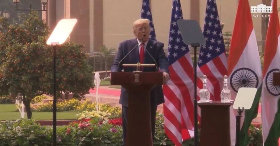 WATCH: Trump responds to Weinstein verdict by saying Michelle Obama and Hillary Clinton ‘loved him’