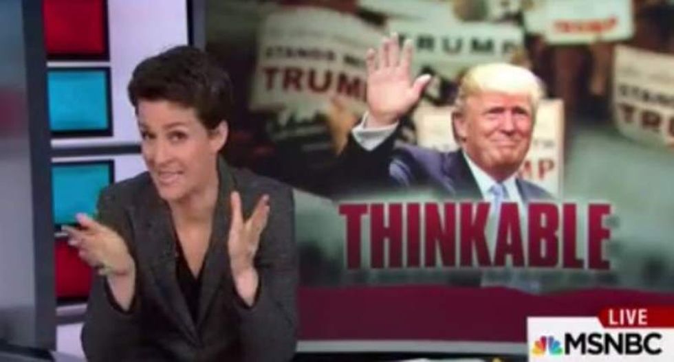 Maddow: Debating Sanders is 'a hat trick, grand slam and slam dunk' all at once for Trump