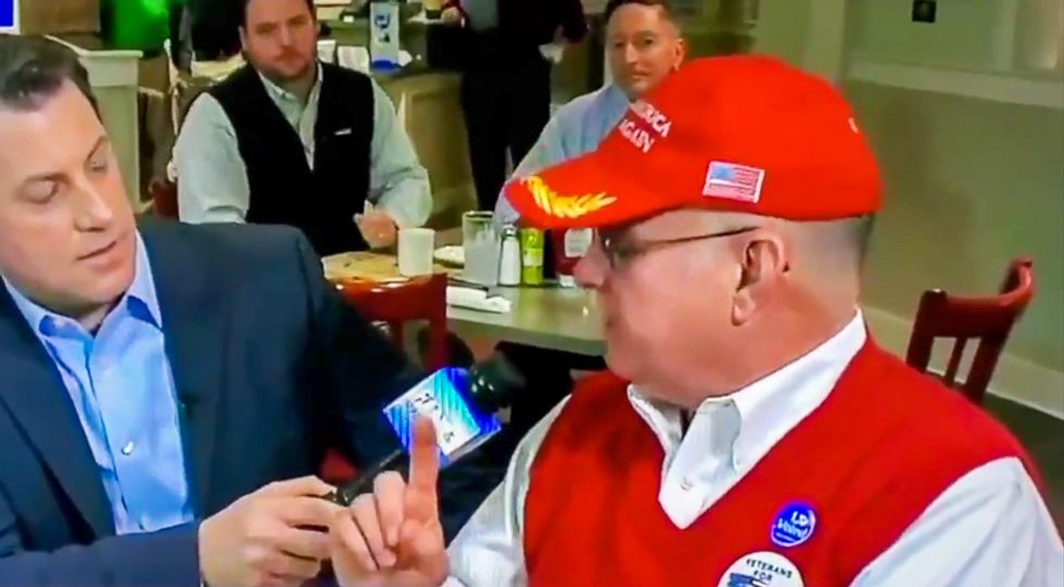 MAGA hat-wearing South Carolina voter casts 'chaos' vote for Bernie Sanders: 'The best worst candidate'