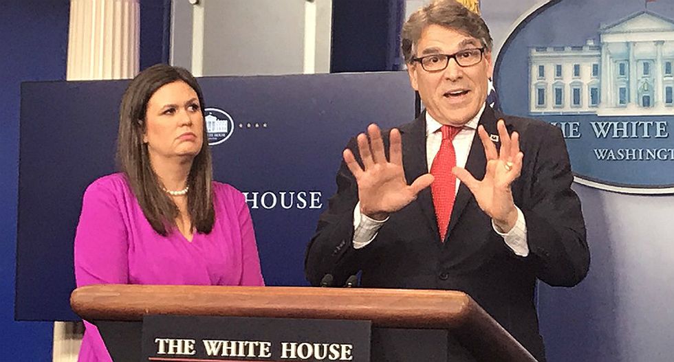 'Holy sh*t, Rick Perry is insane': The Internet gobsmacked by energy secretary's press conference