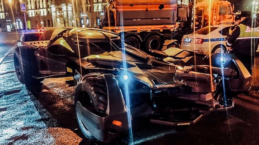 Moscow police seize homemade 'Batmobile'