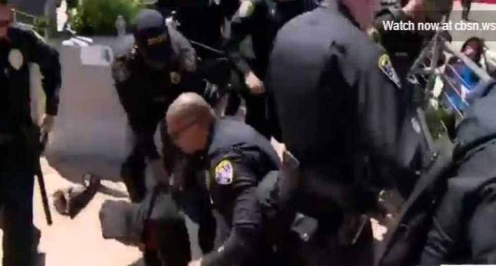 WATCH LIVE: Protesters in San Diego marching before Trump speech