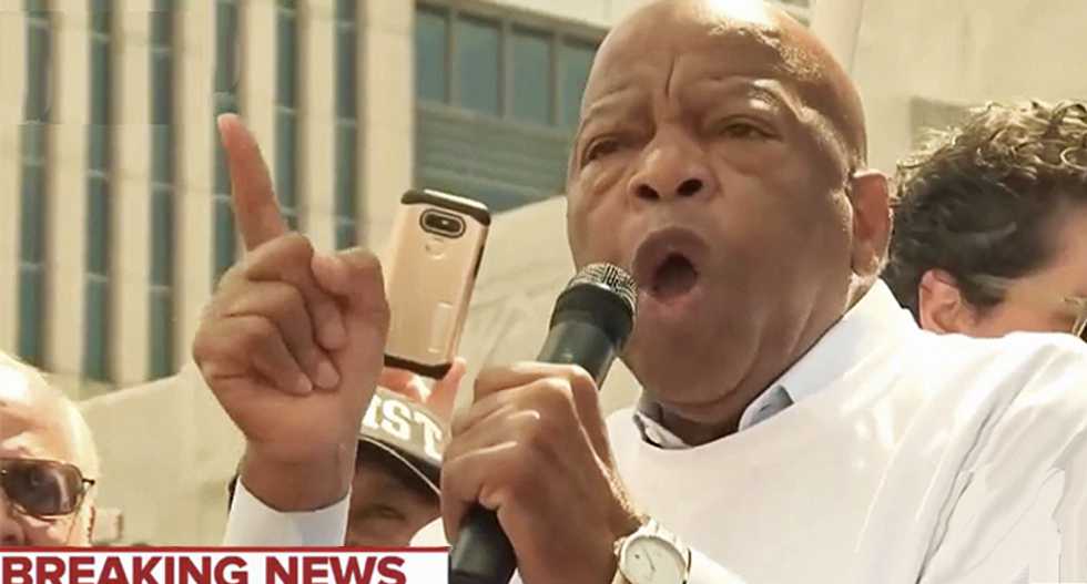 Rep. John Lewis tells 'Bloody Sunday' rally to 'vote like they've never voted before' to 'redeem the soul of America'