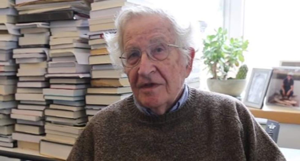 Noam Chomsky warns a centrist Democratic nominee will result in the ‘tragedy’ of a second Trump term