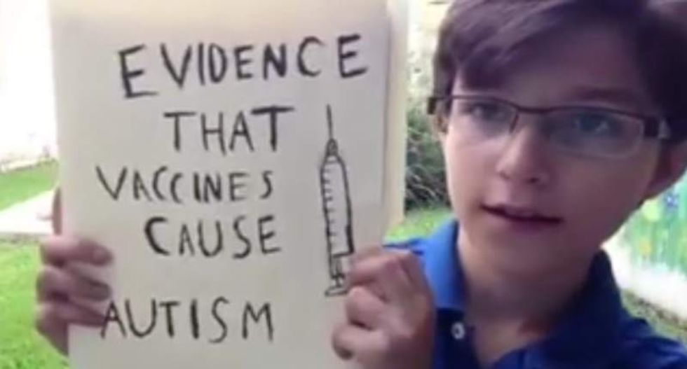 WATCH: 12-year-old 'scientist' an online hit after hilariously trolling anti-vaxxer parents