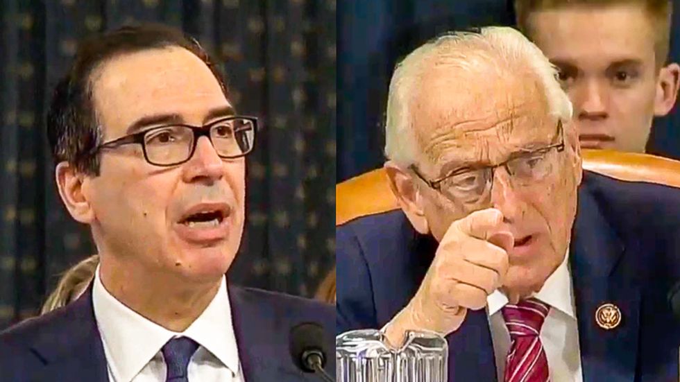 Sparks fly at Steve Mnuchin hearing: 'You're telling me that I'm breaking the law and staggering lies'