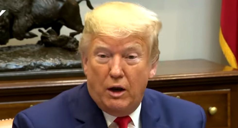 Trump hit with hilarious fact checks after joking he hasn’t touched his face ‘in weeks’ due to coronavirus